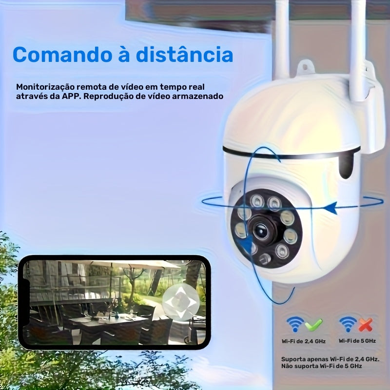 Cmara de Segurana  Modelo S02 WIFI  FHD  360  Viso Noturna 